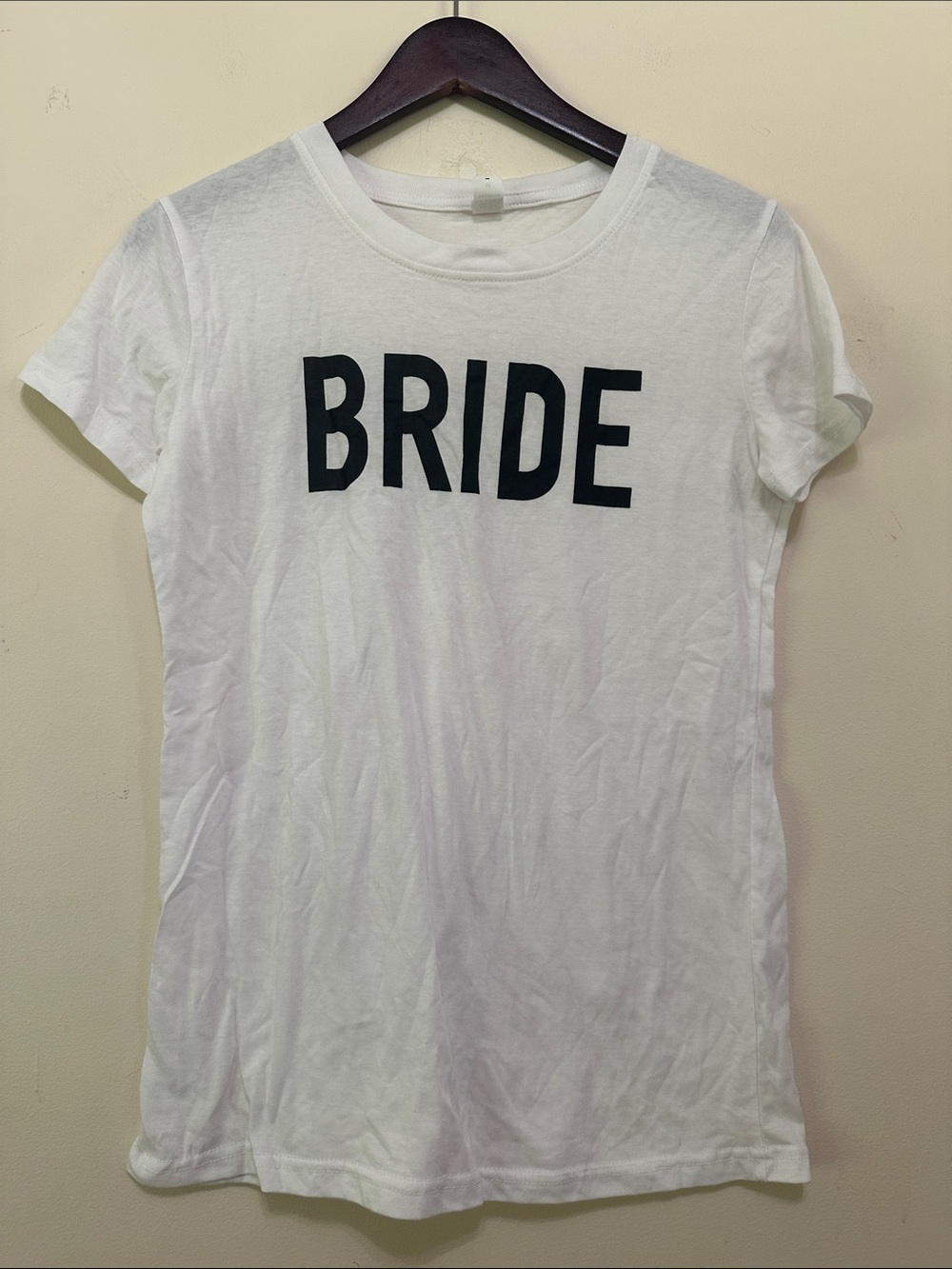 White 'BRIDE' Short Sleeve Tee